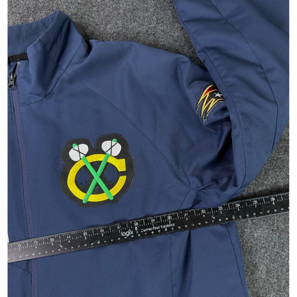 Bauer Team Chicago Blackhawks Indiana Fuel Embroidered Full Zip Jacket Mens XL - Picture 11 of 13